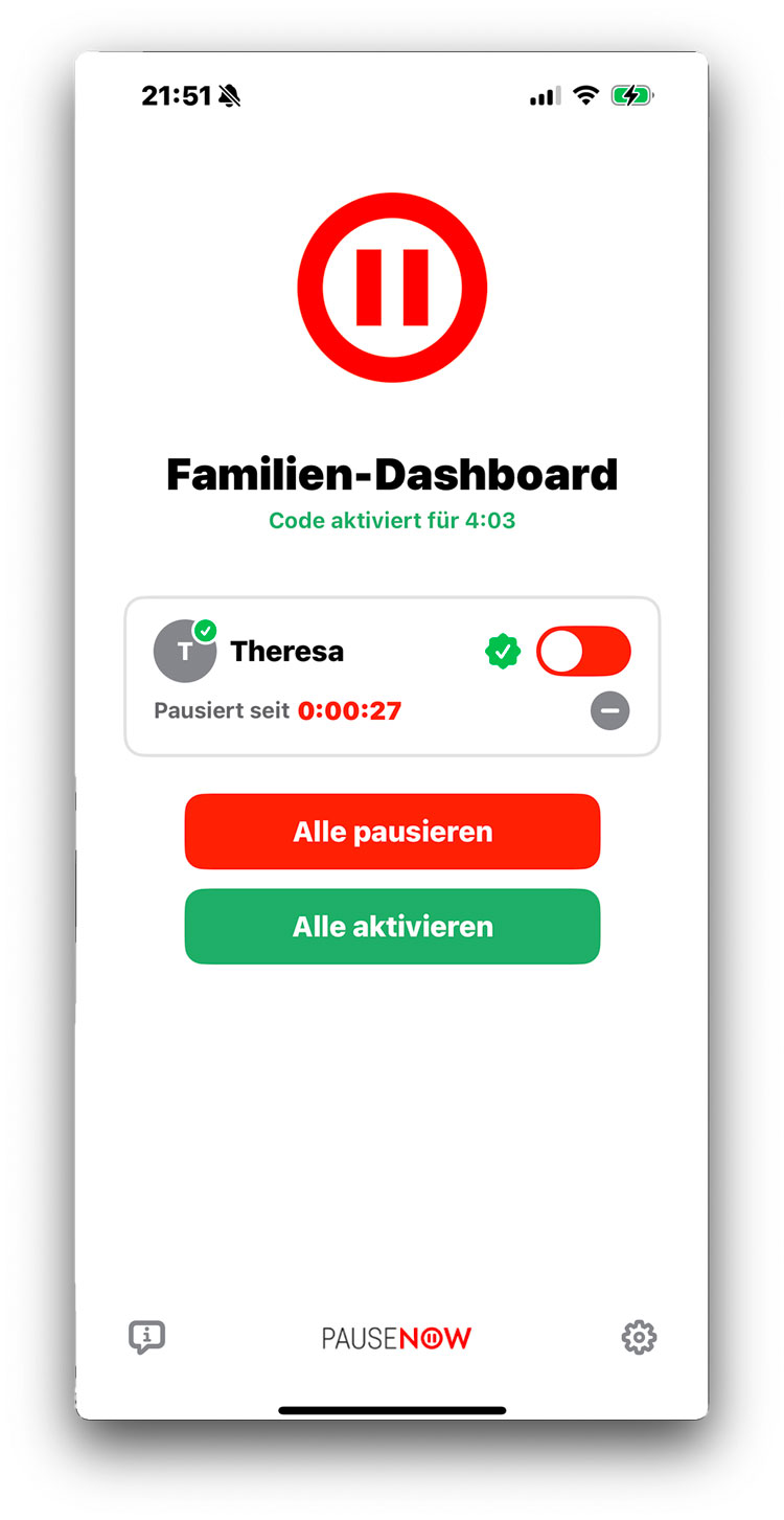 Kinderkarte nach Zustellung, gr&uuml;ner Haken