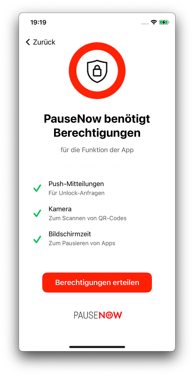 Berechtigungen erlauben