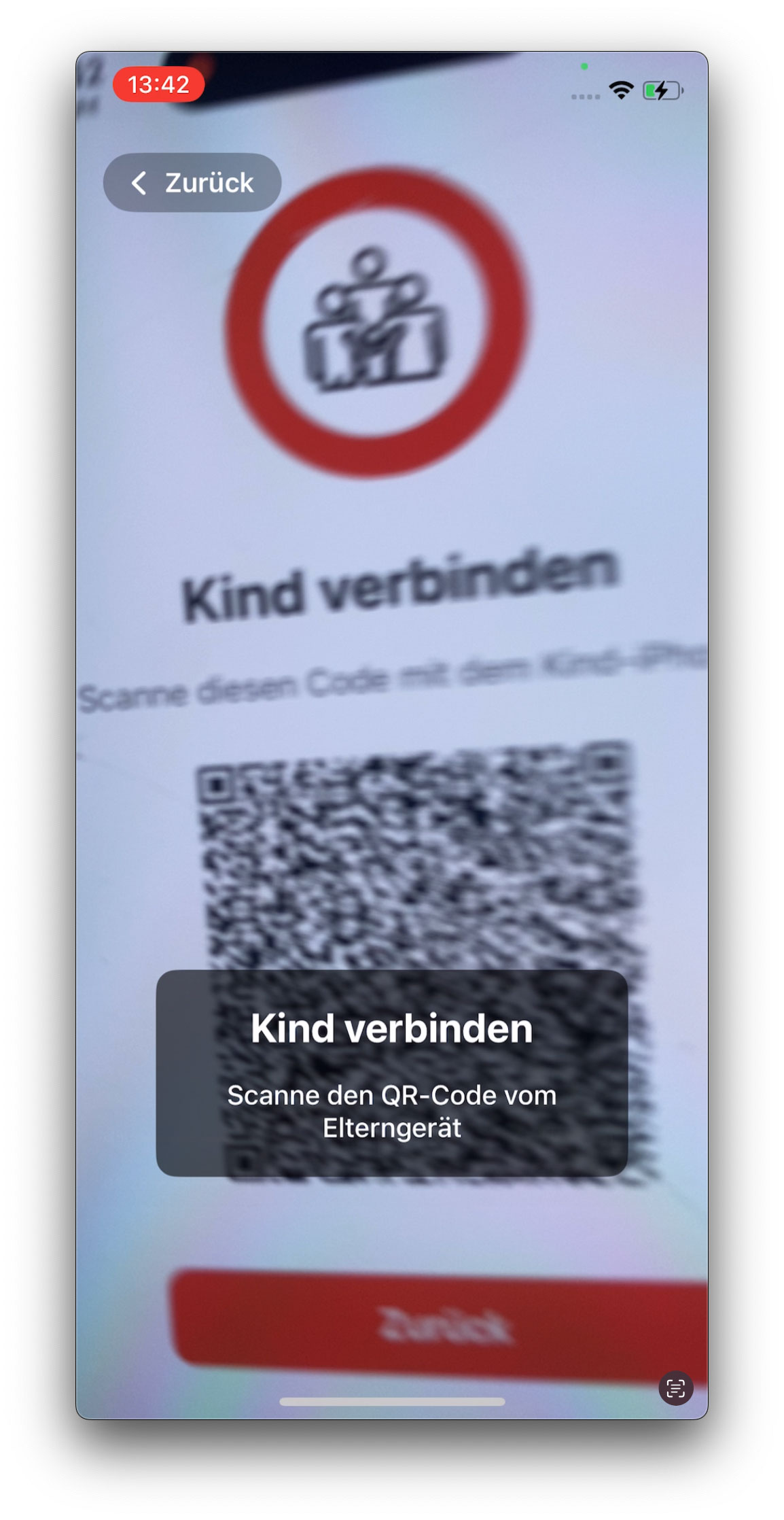 QR-Code Scanner in PauseNow