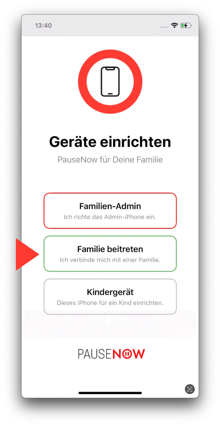 Partner tritt Familie bei
